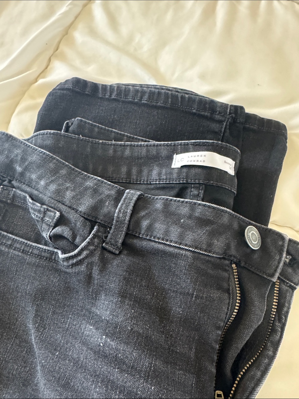 LC Lauren Conrad Dark Black Bootcut Jeans